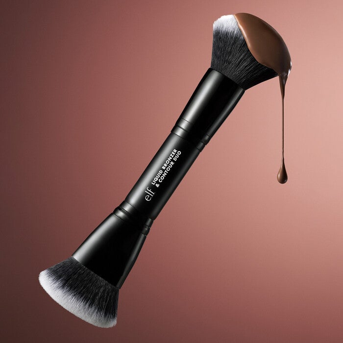 Dual-ended liquid bronzer & contour brush